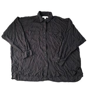 URBAN OUTFITTERS Women's Button Up L/S Oversized Blouse Size Small Petite